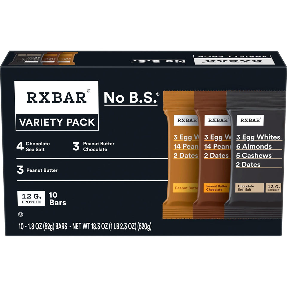 RXBAR Peanut Butter Bar close-up showing simple protein source for quick energy