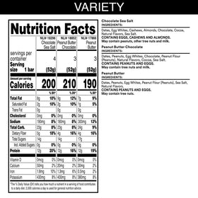 RXBAR Peanut Butter Chocolate Bar close-up with nuts and cacao for workout fuel