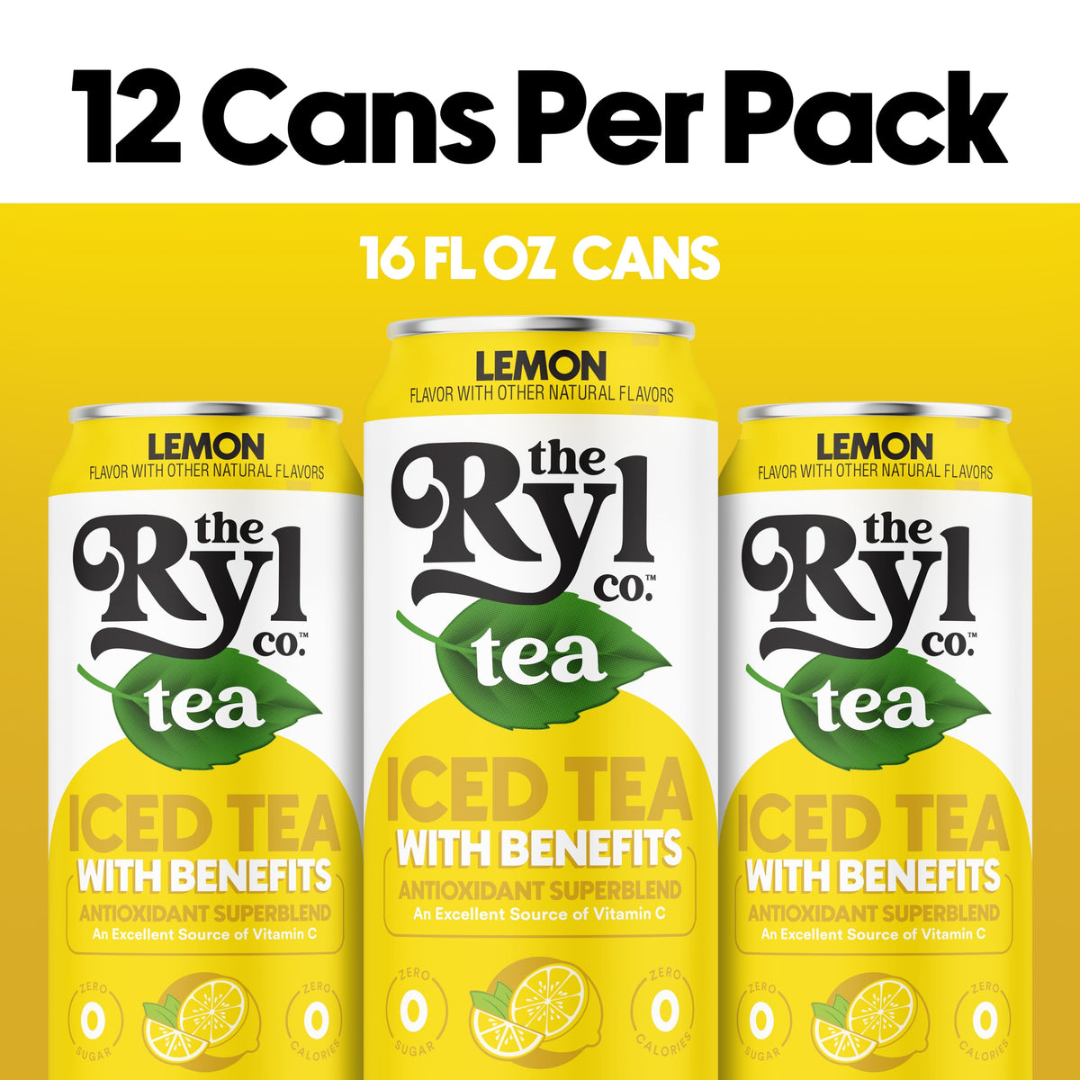 Pouring The Ryl Co Iced Tea Lemon into a glass for refreshment.