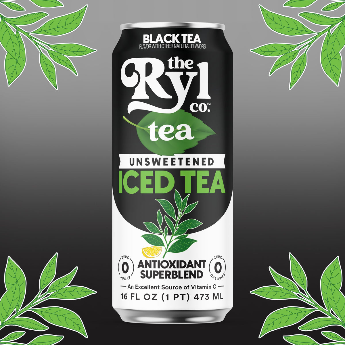 The Ryl Co iced tea is poured into a glass for refreshment