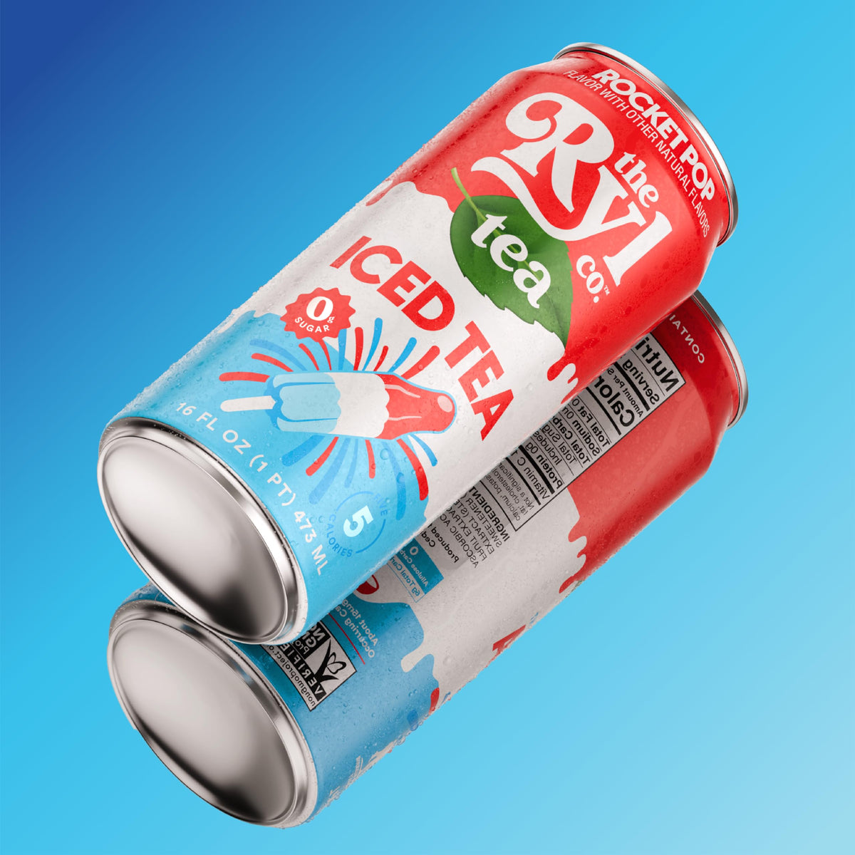 The Ryl Co Rocket Pop glass with can illustrates a refreshing summer moment.