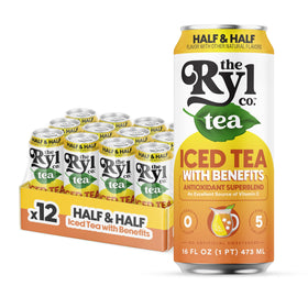 The Ryl Co front label on the can highlights zero sugar and an antioxidant blend.