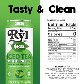 The Ryl Co Iced Tea Green antioxidant blend can highlighting polyphenols