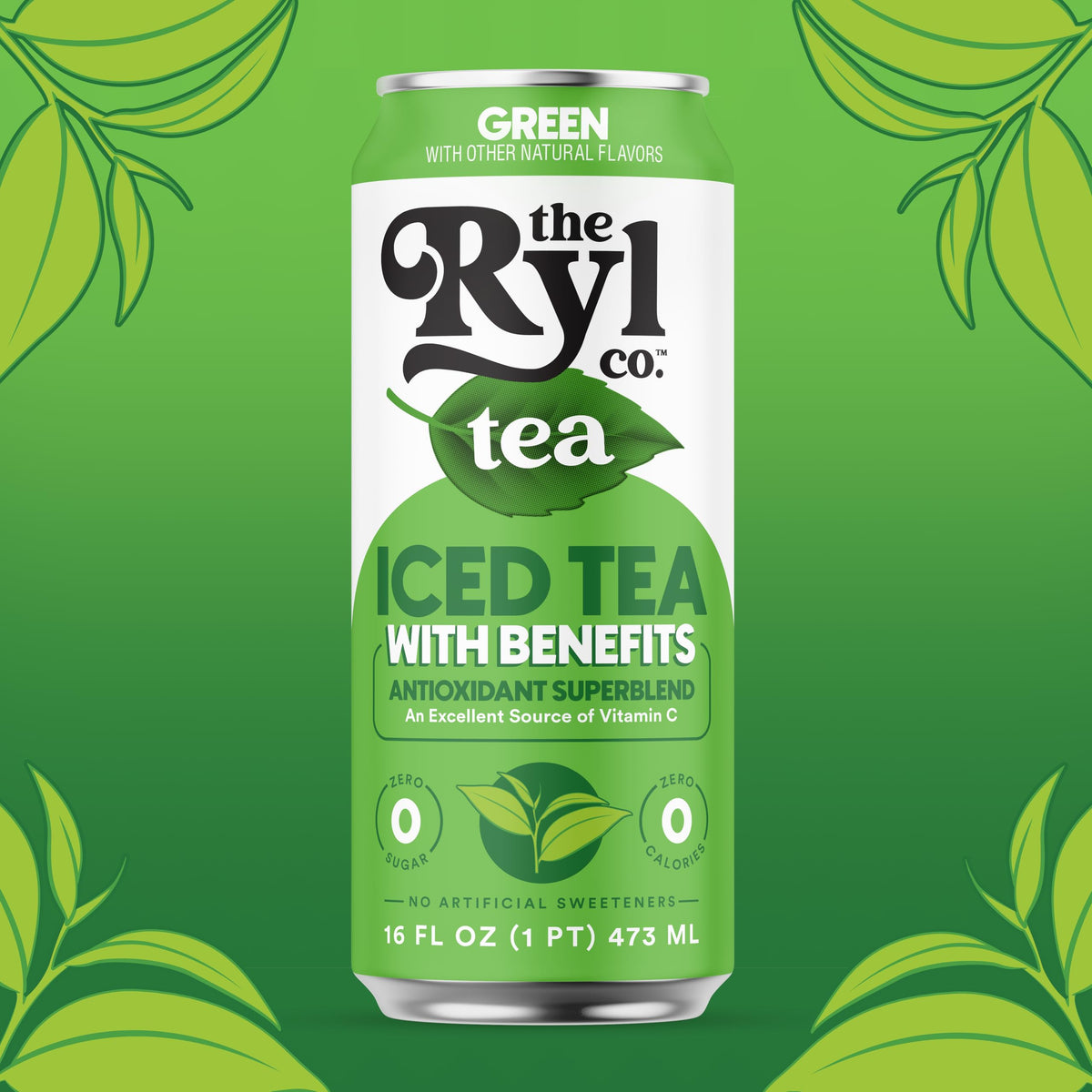 The Ryl Co Iced Tea Green keto-friendly can for low glycemic sipping