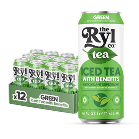 The Ryl Co Iced Tea Green Zero Sugar can with a crisp refreshing look and guilt-free taste