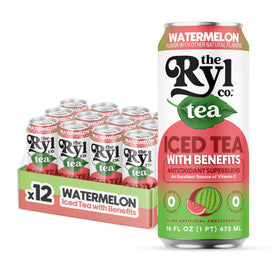 The Ryl Co Watermelon Tea can shows zero sugar and vibrant flavor.