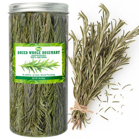 Rylenor dried rosemary sprigs in a 3oz bottle, ready for cooking.