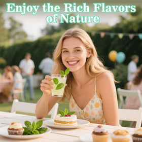 Rylenor peppermint extract dispense cap allows controlled, quick flavor additions.
