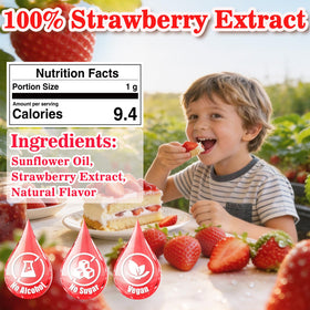 Rylenor Strawberry Extract dropper in use for precise flavoring