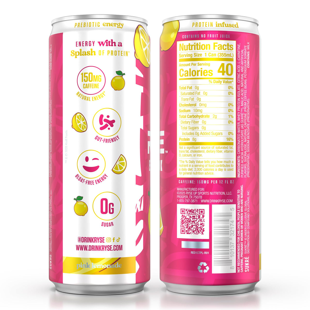 RYSE Up Supplements logo on can signals trusted, clean energy.