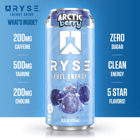 Close-up of Arctic Berry label emphasizes vegan and gluten-free ingredients.