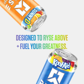 RYSE Fuel can close-up highlighting authentic flavors and zero artificial colors.