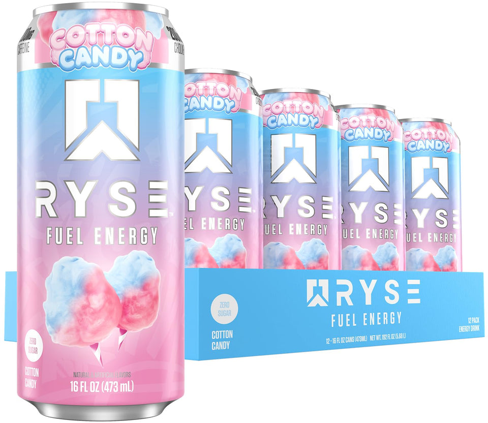 RYSE Fuel Cotton Candy can for a clean energy boost during workouts