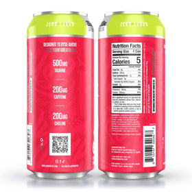 RYSE Fuel packaging highlights zero calories and vegan composition