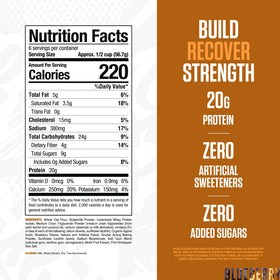 RYSE Loaded Protein Pancake Blueberry batter pour demonstrates quick, macro-friendly mix.