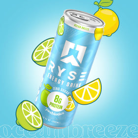 RYSE Ocean Breeze energy drink highlights a science-backed formula for clean energy and daily performance.