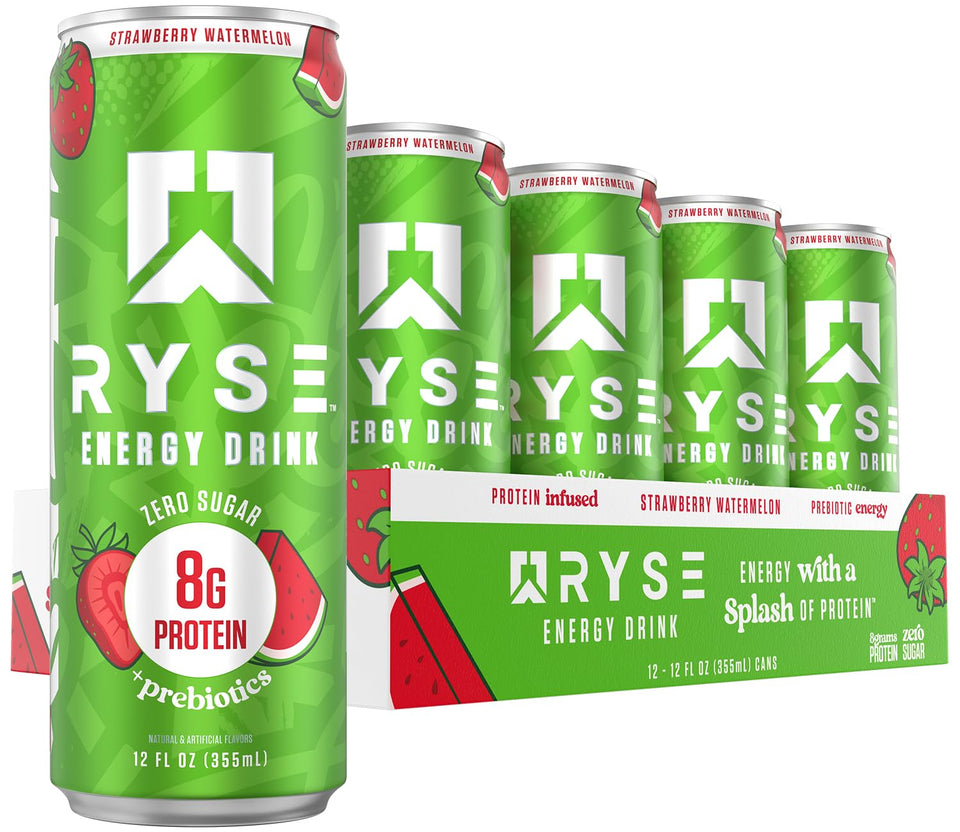 RYSE Up Functional Energy Drink can front for on-the-go focus and clean energy.