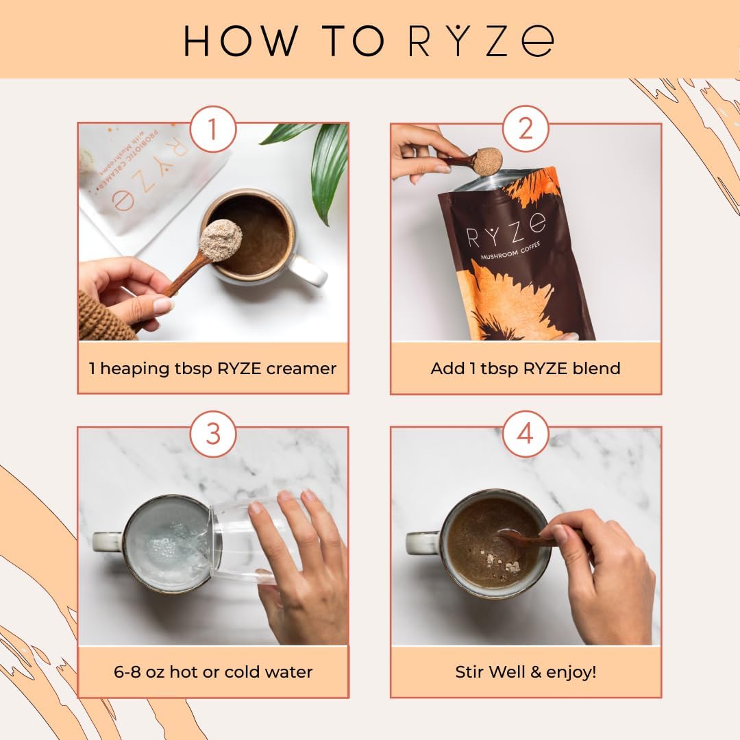 RYZE California farm label emphasizes USA grown ingredients.