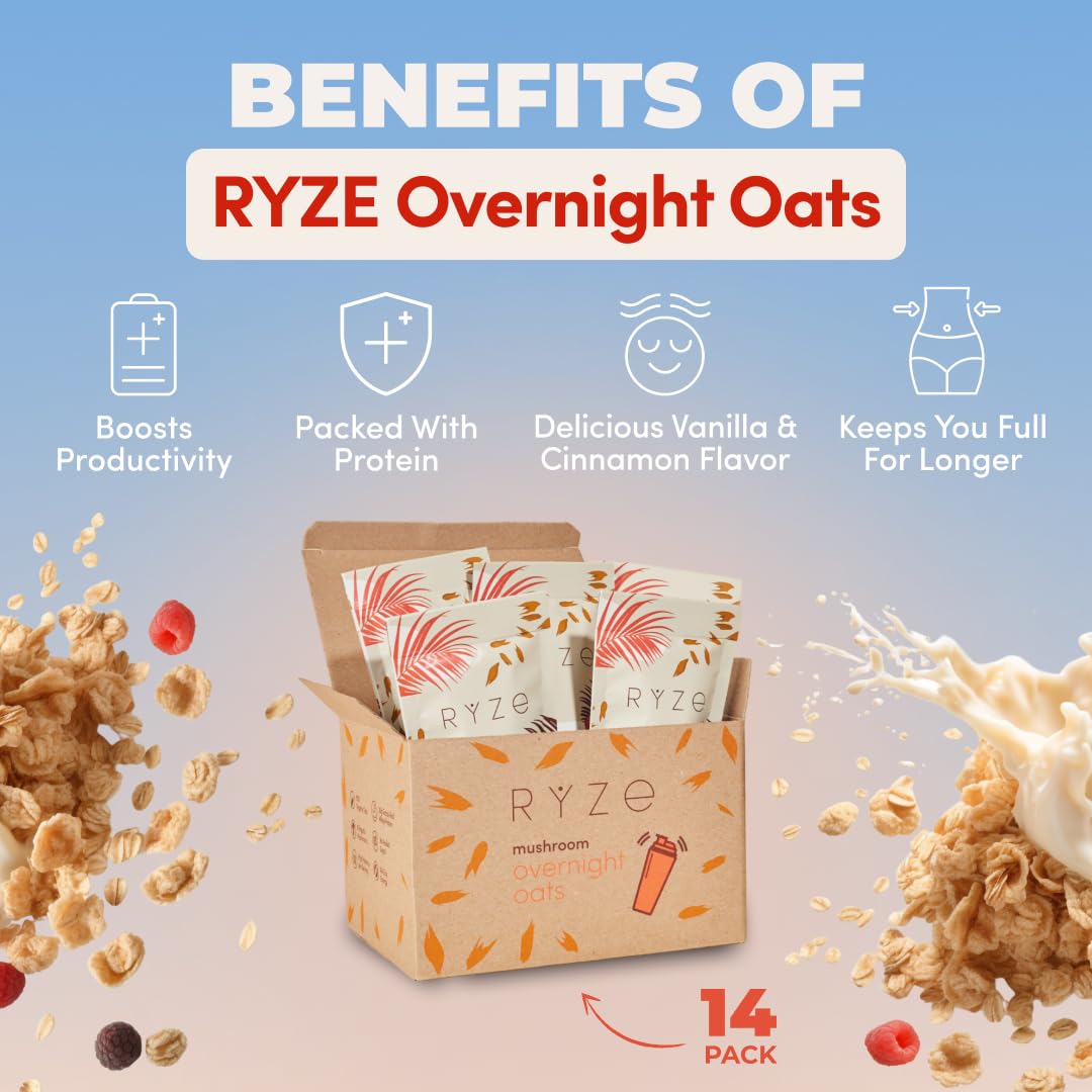 Creamy oats swirl delivering 20g grass-fed whey for steady morning energy