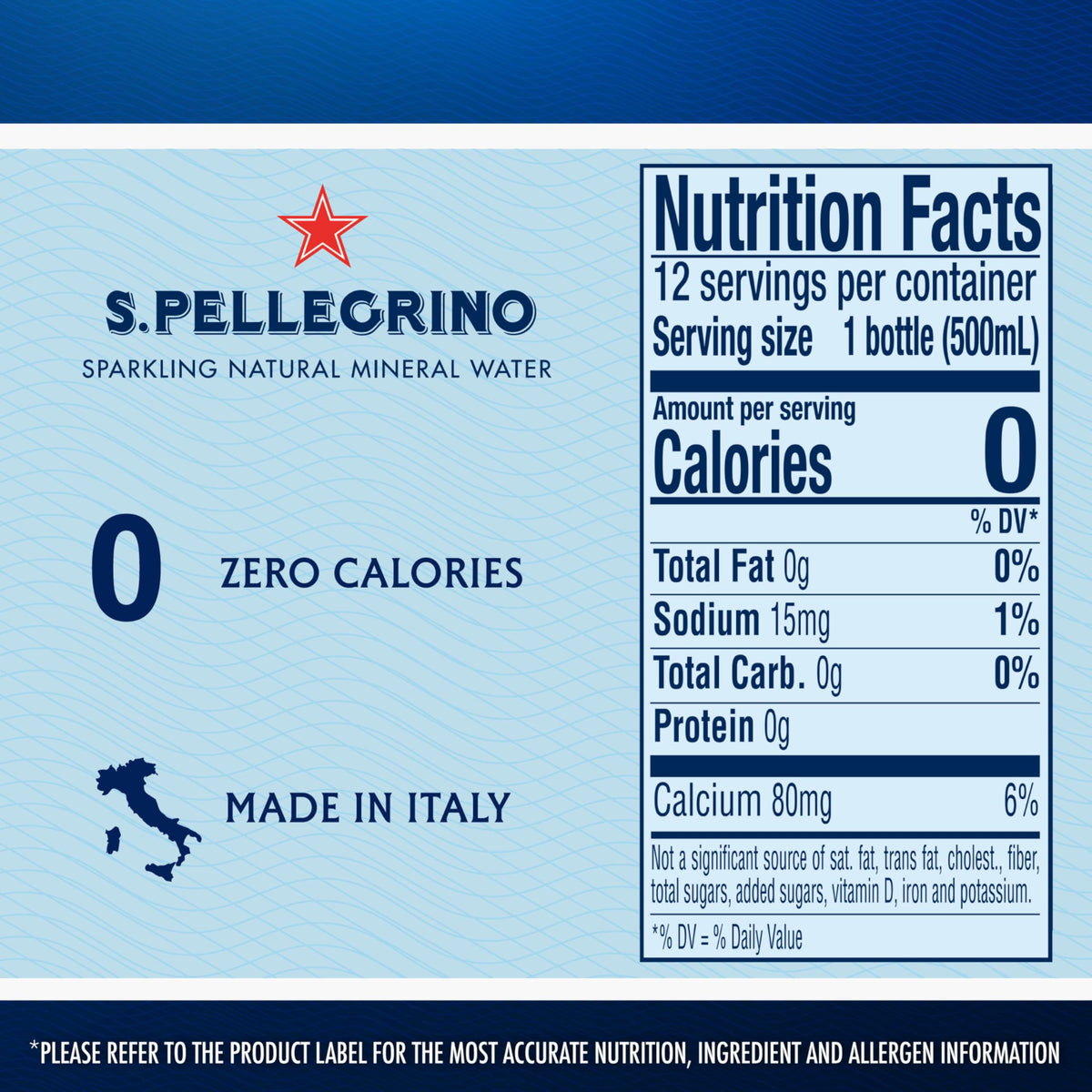 On-the-go hydration with S. Pellegrino bottle