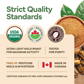 SA Wilson’s Coffee Enema brewed cup showing strong aroma and flavor.