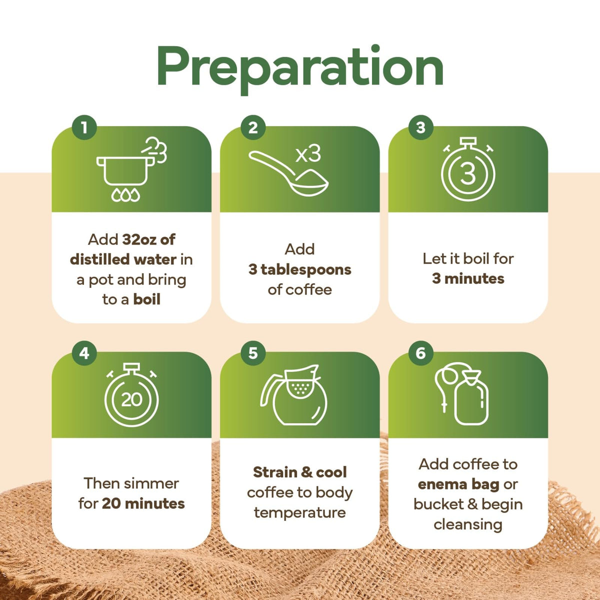 S.A. Wilson's enema ground coffee, ready to brew, supports digestion and energy naturally.