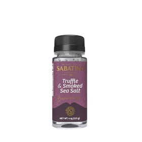 Sabatino Tartufi Smoked Truffle Salt bottle finishes dishes with premium flavor.