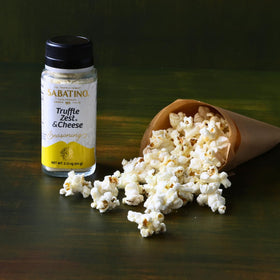 Close-up of Sabatino Tartufi Truffle Zest & Cheese powder enhancing flavor