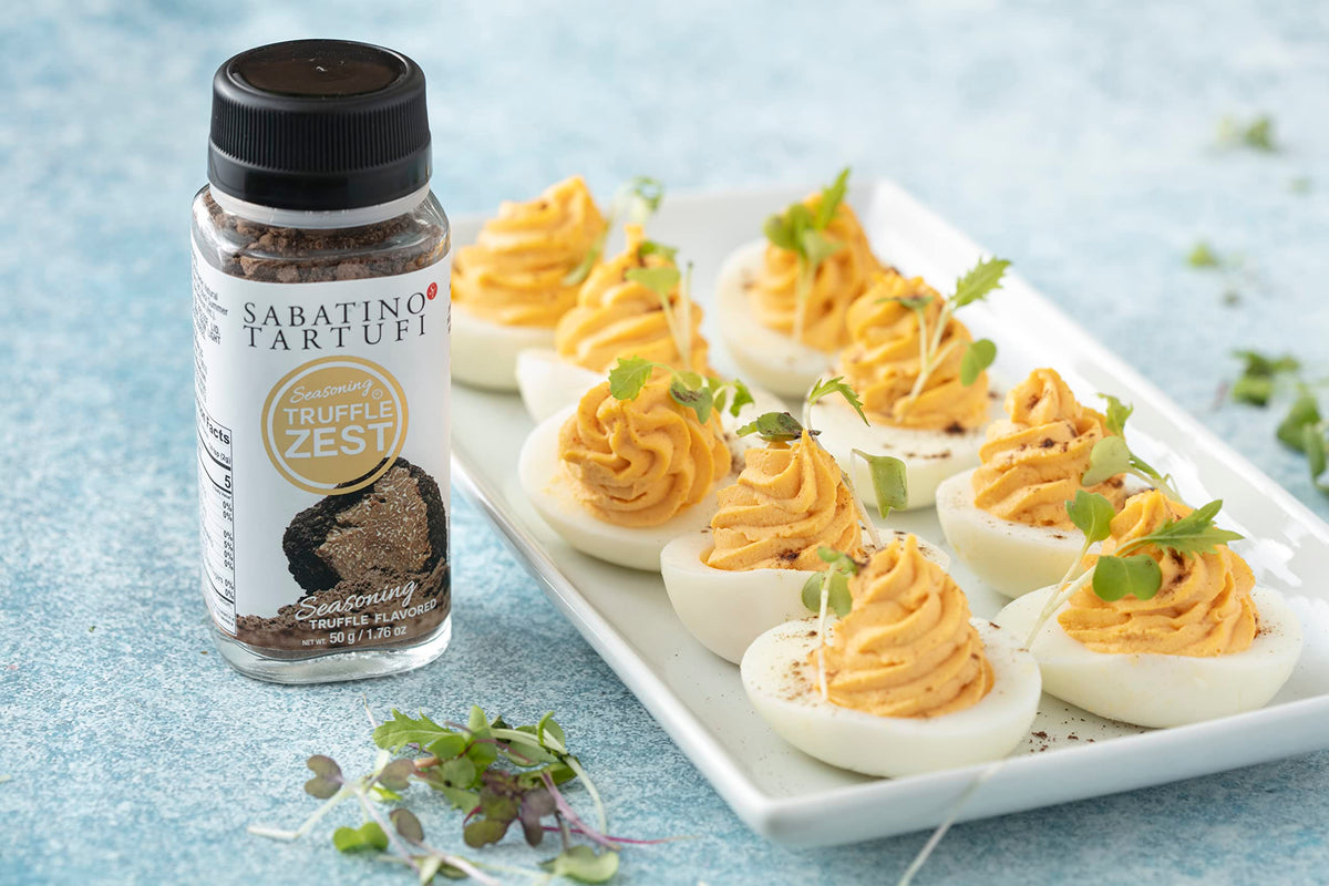 Sabatino Tartufi Truffle Zest on potatoes adds depth and aroma.