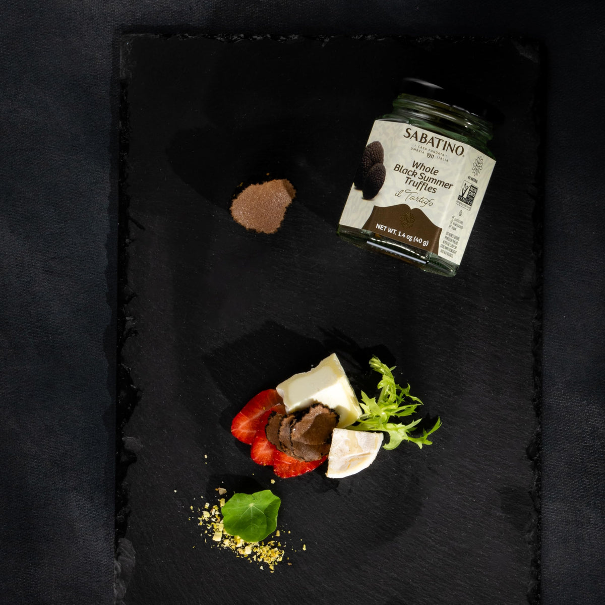 Sabatino Tartufi truffle on charcuterie board adds earthy elegance