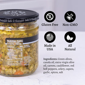 Sable & Rosenfeld label highlights gluten-free and Non-GMO ingredients.