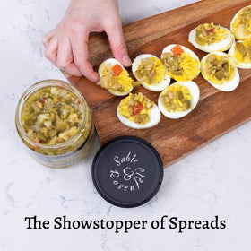 Sable & Rosenfeld bruschetta topping on pizza or baguette for easy upgrades.