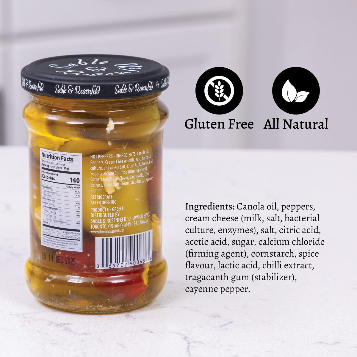 Sable & Rosenfeld gourmet snack peppers ideal for party platters