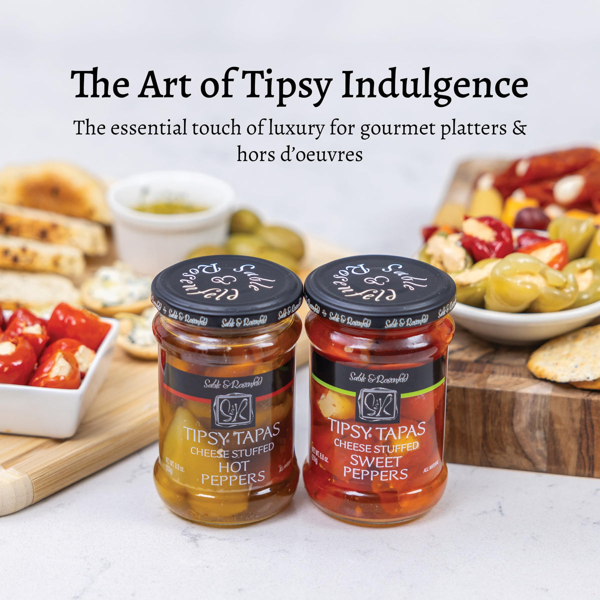 Sable & Rosenfeld Tipsy Tapas hand-stuffed peppers display craftsmanship