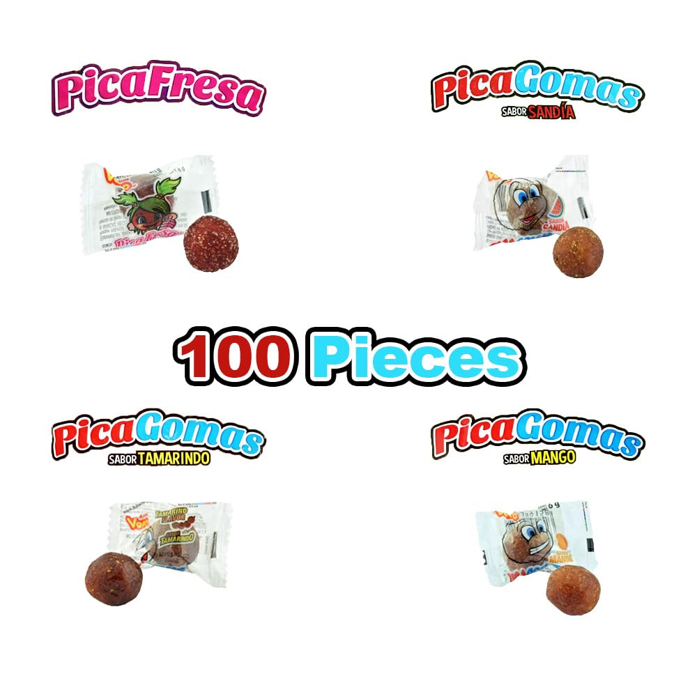 Sabores De Mexico Vero Pica Fresa Pica Goma Mix mango chili bite highlight for snacking