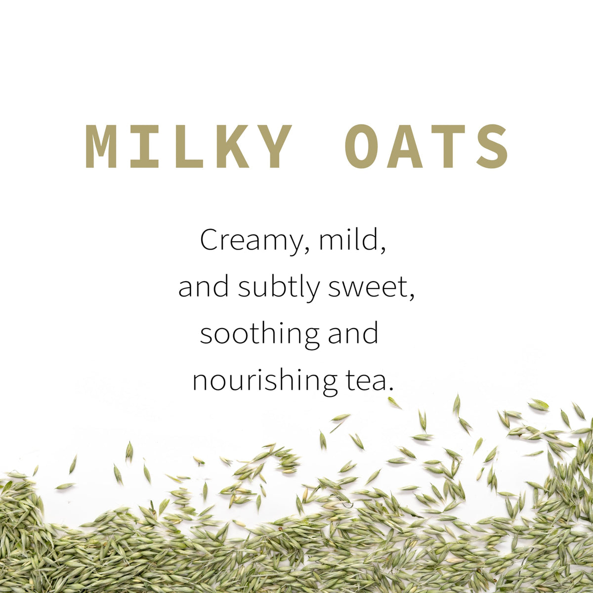 Milky Oats packaging on a shelf, highlighting single-source herb quality