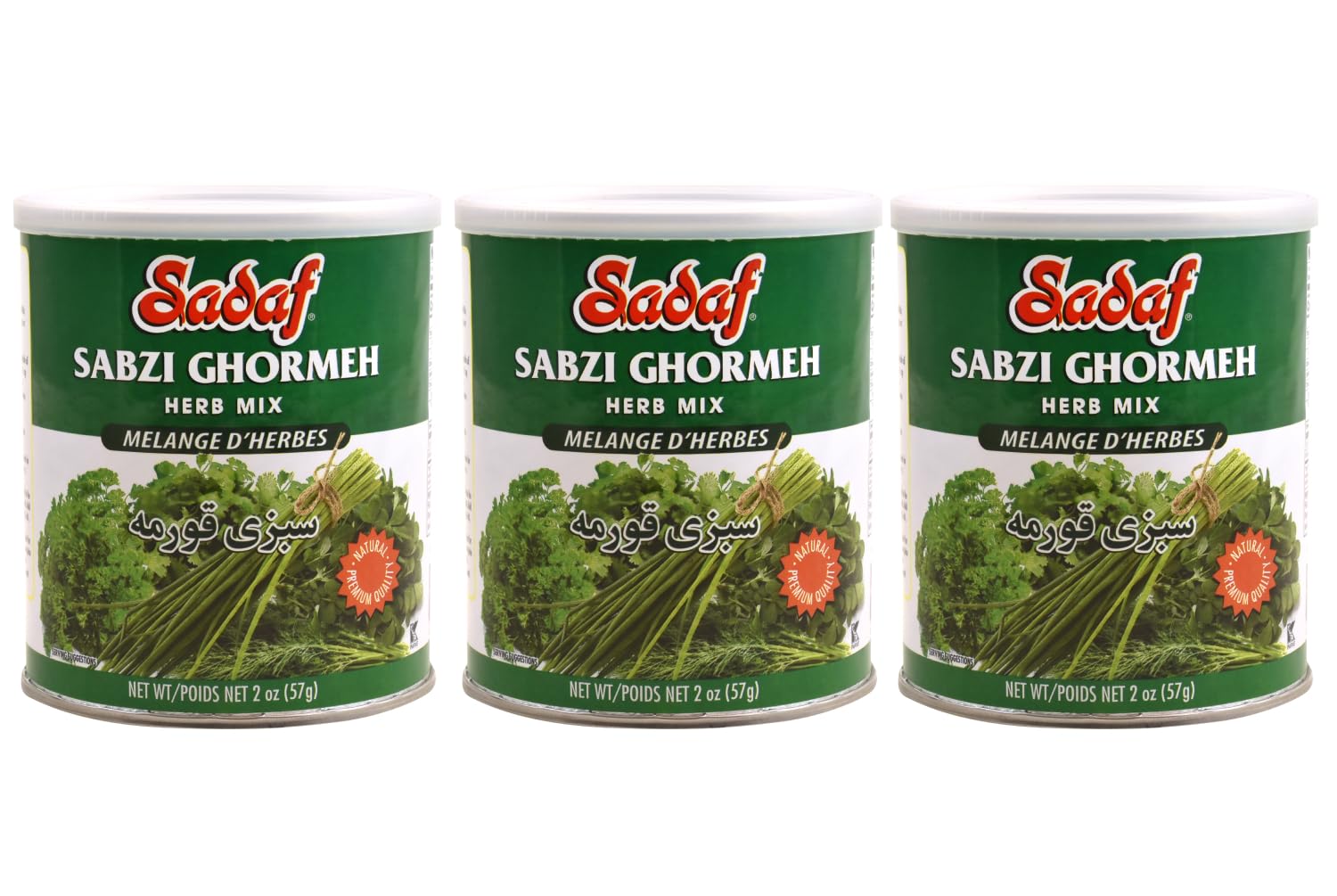 Sadaf Ghormeh-Sabzi herb mix pack front for Persian cooking convenience