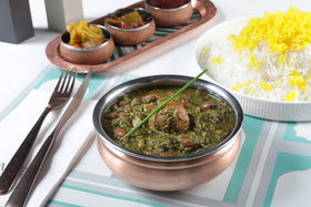 Sadaf Ghormeh-Sabzi ingredients parsley leek fenugreek described