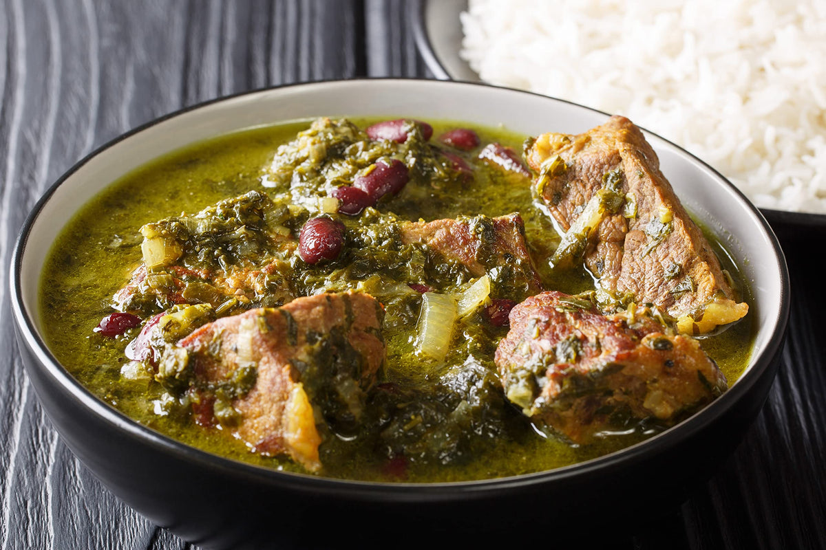 Sadaf Ghormeh-Sabzi prepared soak image illustrates rehydration ready to cook