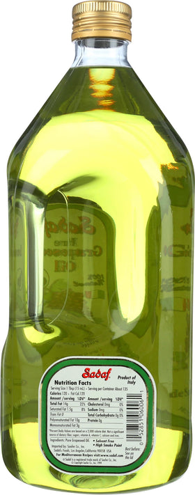Sadaf Grapeseed Oil in a skillet, neutral flavor enhances vegetables.