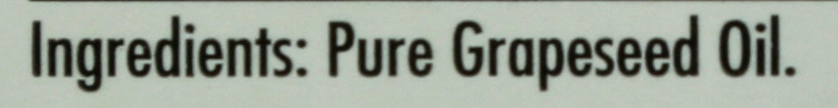 Sadaf Grapeseed Oil label shows natural, additive-free grapeseeds.