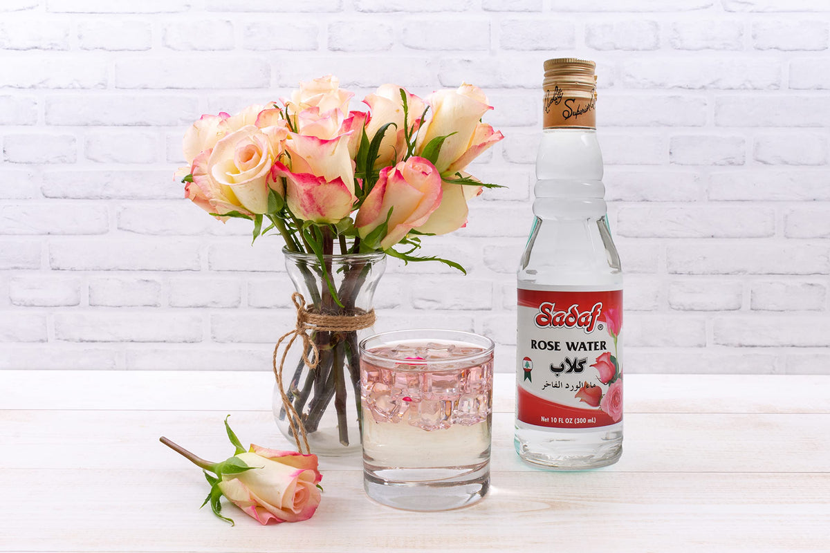 Sadaf Rose Water glass spray captures refreshing aroma