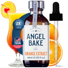 SAENA BAKING CO Pure Valencia orange extract bottle, bold citrus flavor for baking.