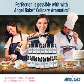 SAENA BAKING CO rose extract on a kitchen counter ready to flavor desserts