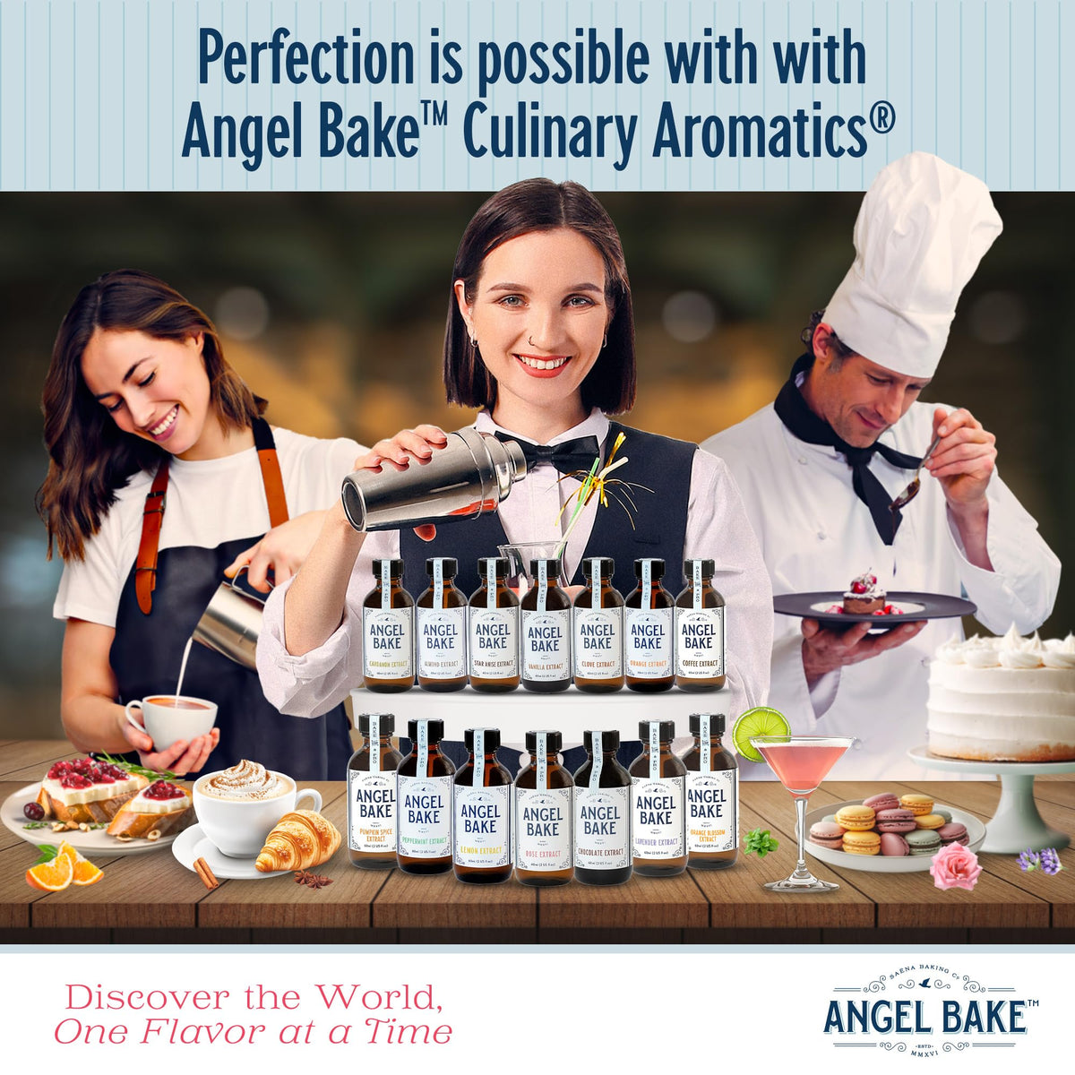 SAENA BAKING CO rose flavoring added to cake frosting for delicate aroma