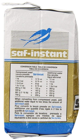 SAF Instant Gold vacuum-packed packaging preserves freshness and powder quality.