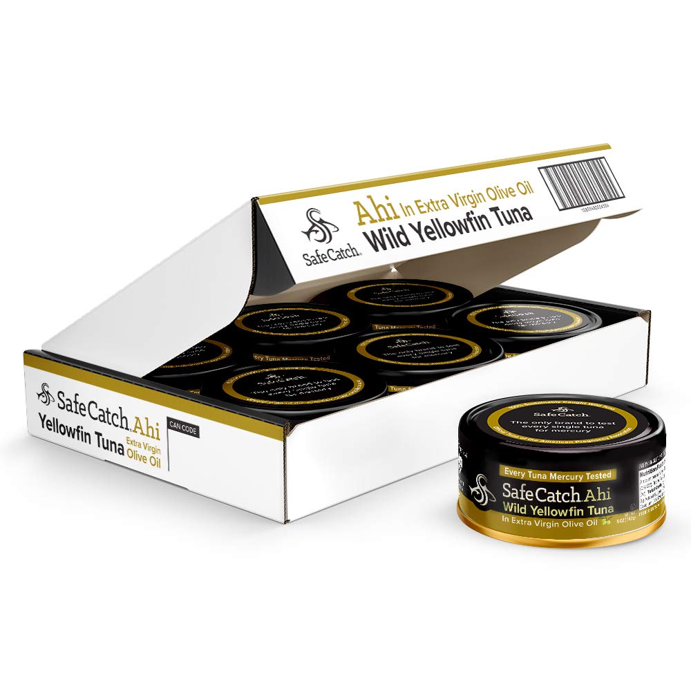 Safe Catch kosher gluten-free tuna in extra virgin olive oil for inclusive diets.