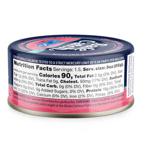 Safe Catch mercury tested salmon can ensuring purity for meal prep.