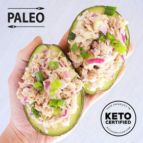 Safe Catch Omega-3-rich tuna pouch contributes to a heart-healthy omega-3 profile.