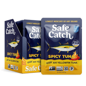 Safe Catch 12-pack of spicy tuna pouches offers convenient lean protein